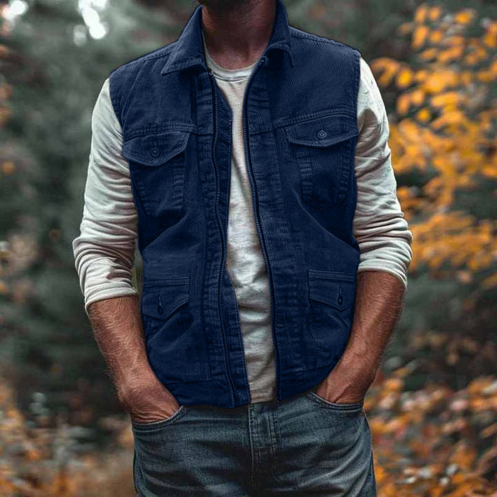 Retro Waistcoat Vest Casual Men