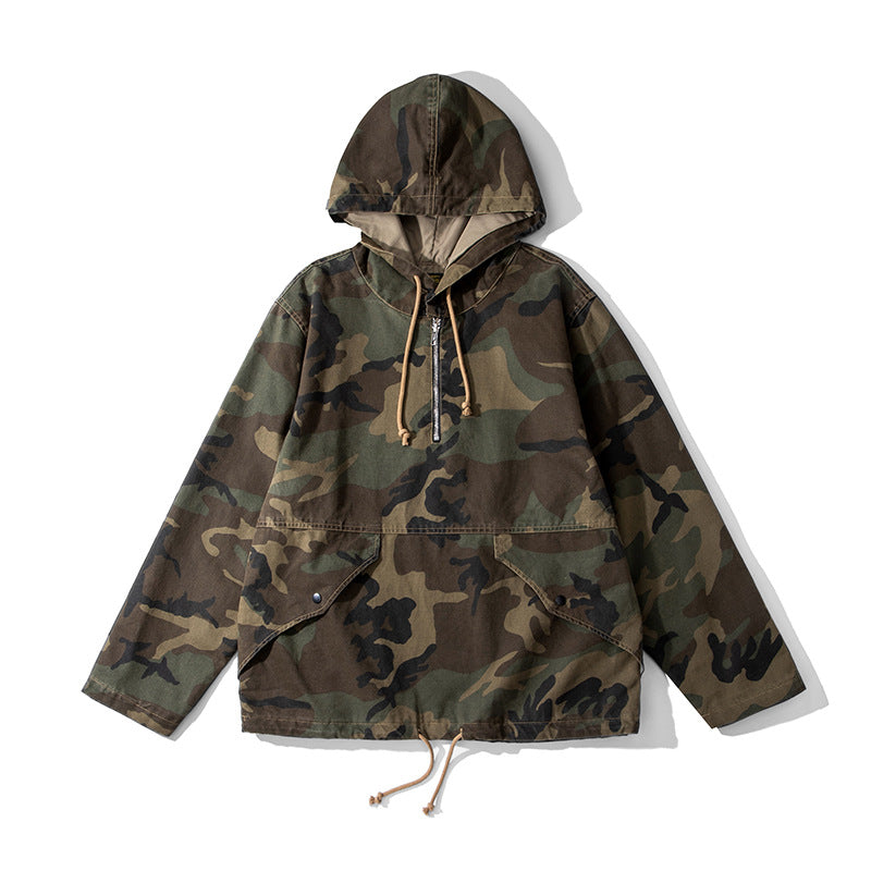 Hooded Camouflage Outdoor Parka hoodie
