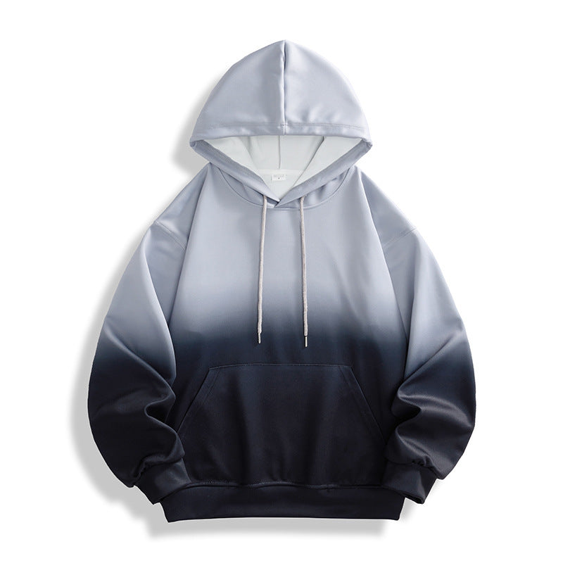 Men's And Women's Long-sleeved gradient hoodie