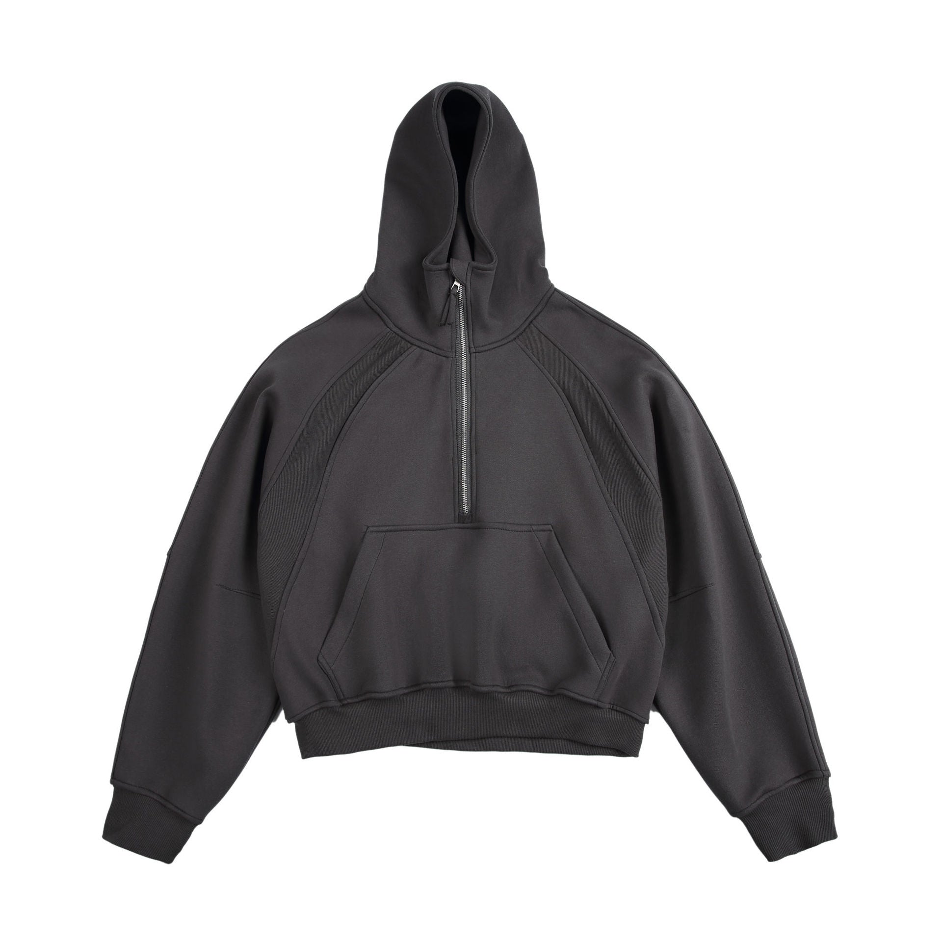 Hooded Pullover Half Zipper Loose Couple Sweater