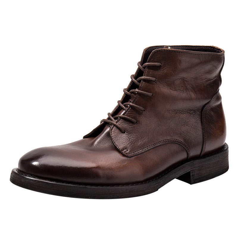 Workwear Boots All-match First Layer Cowhide Retro boots