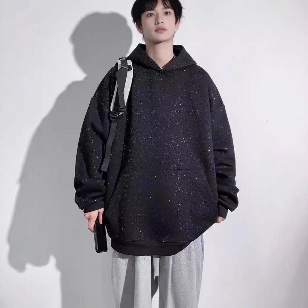Loose Casual Starry Men's Hooded Sweater