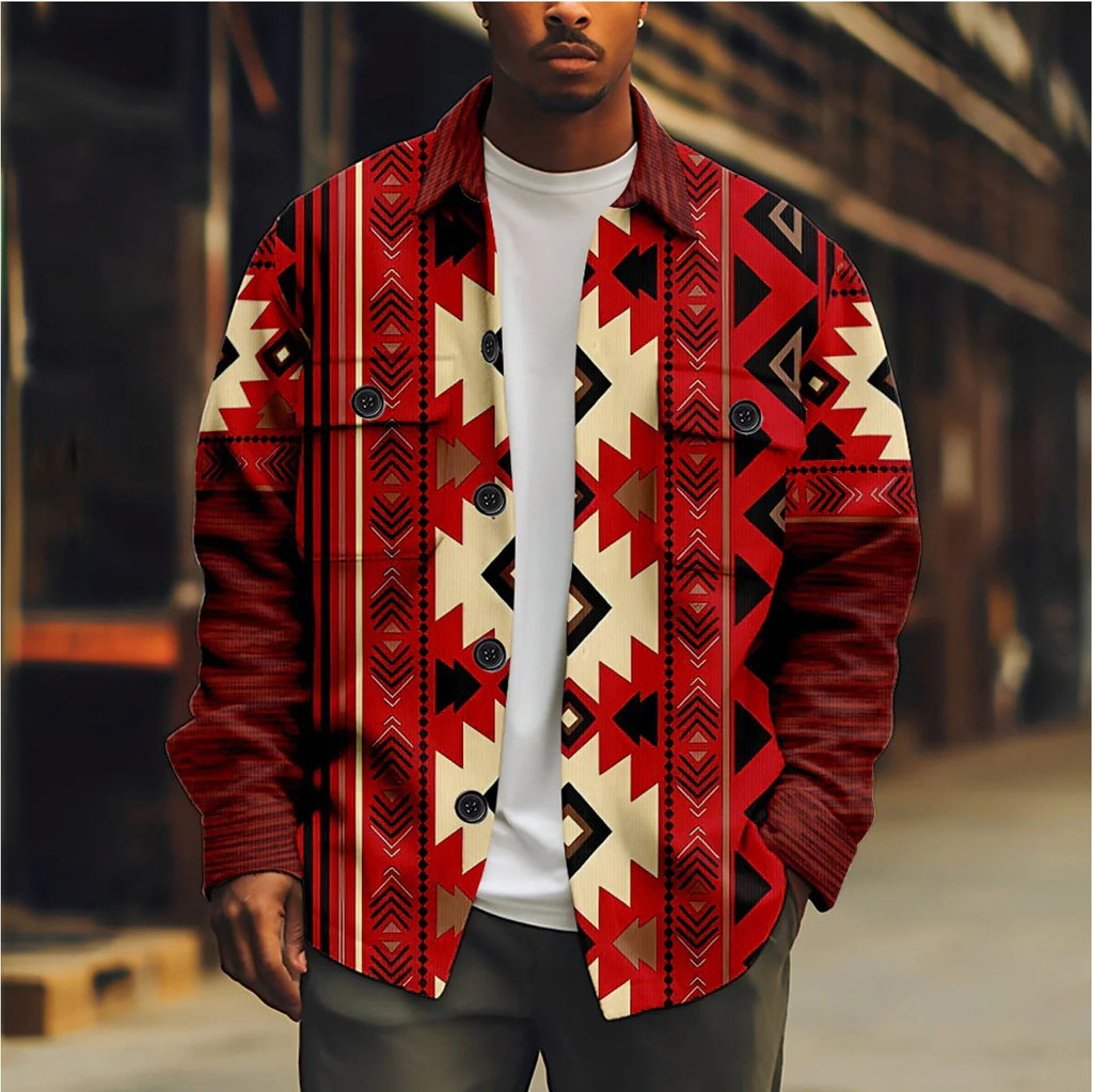 Casual Printed Men's Jacket