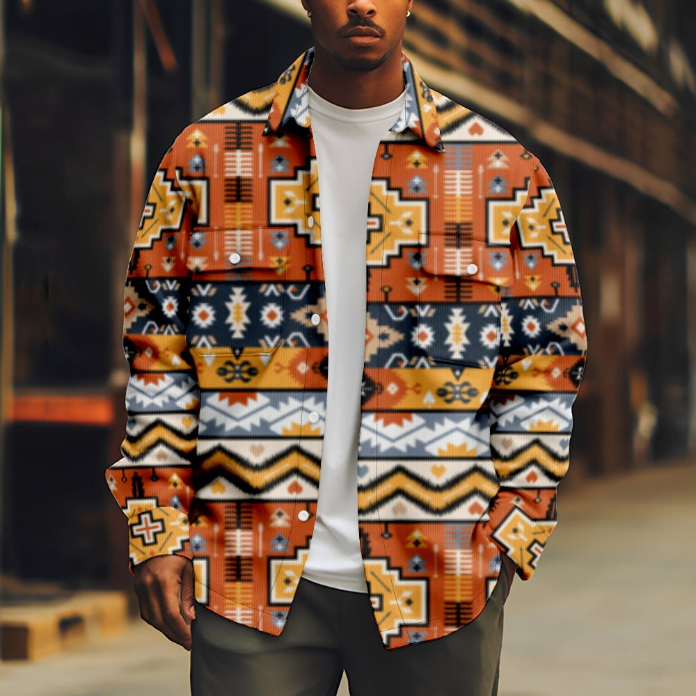 Casual Printed Men's Jacket
