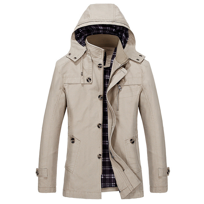 Spring And Autumn Men's Trench Coat