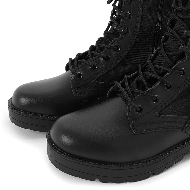High-top Outdoor Black Breathable Wear-resistant Hiking Boots