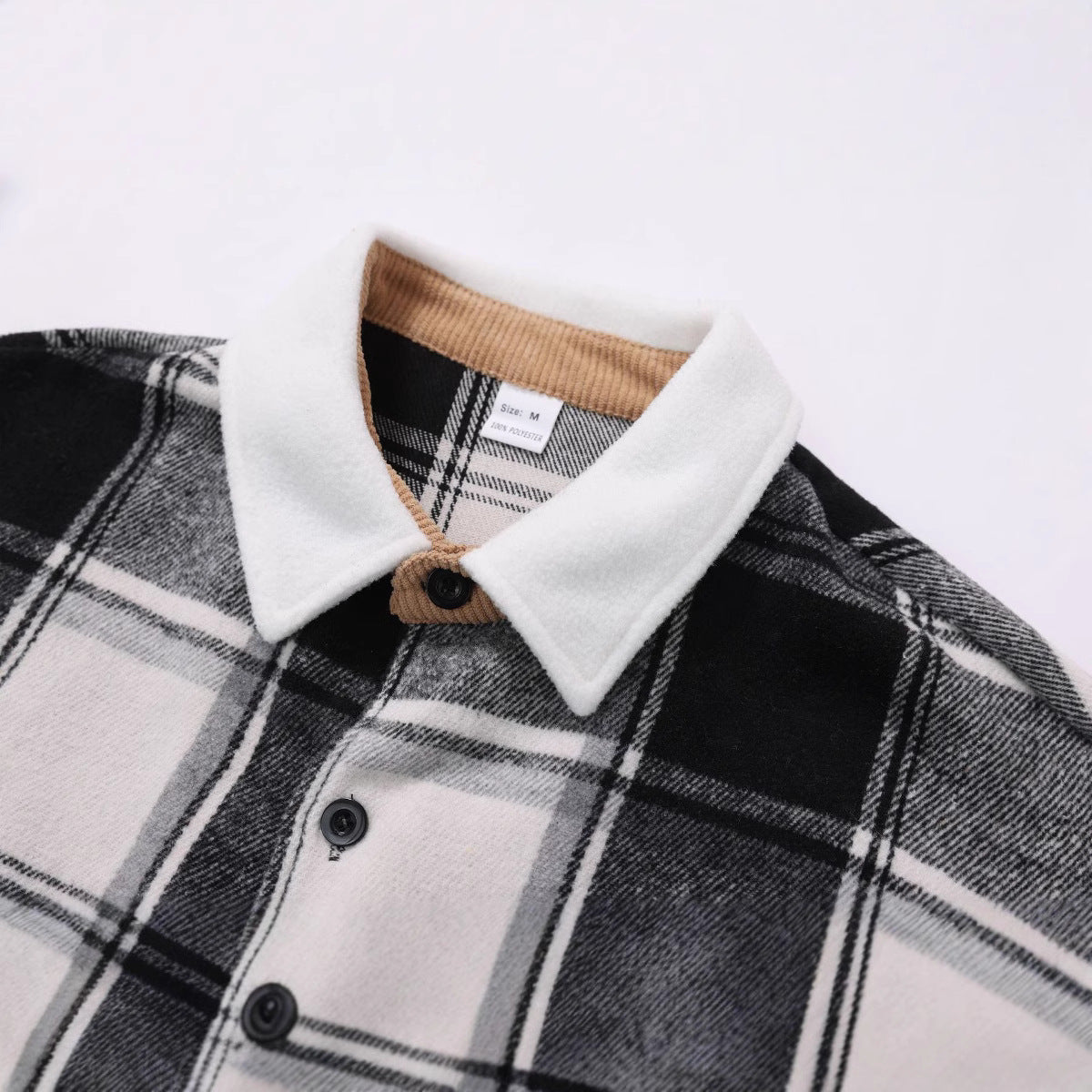 Men's Retro Outerwear Brushed Shirt Coat