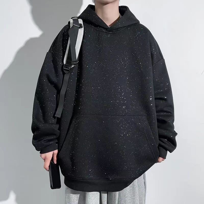 Loose Casual Starry Men's Hooded Sweater