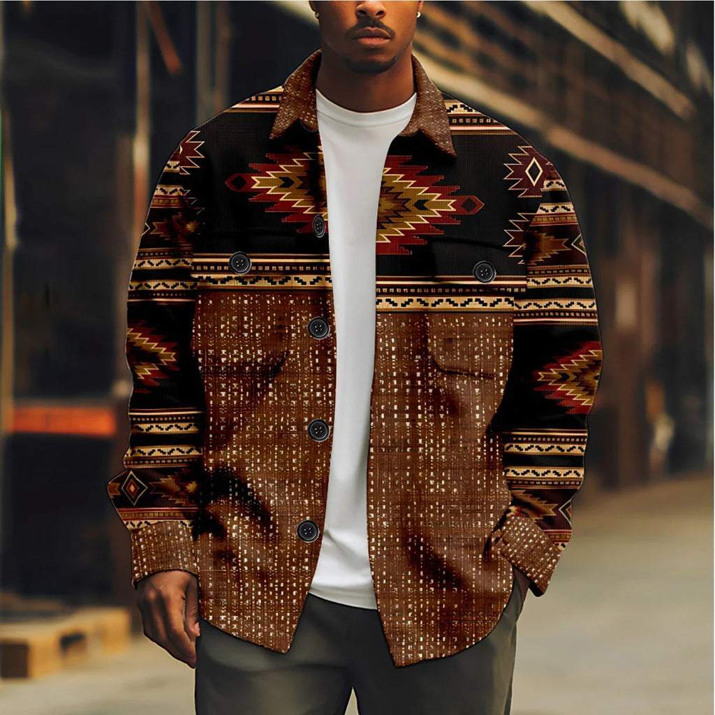 Casual Printed Men's Jacket