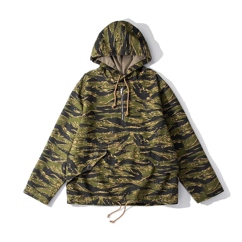Hooded Camouflage Outdoor Parka hoodie
