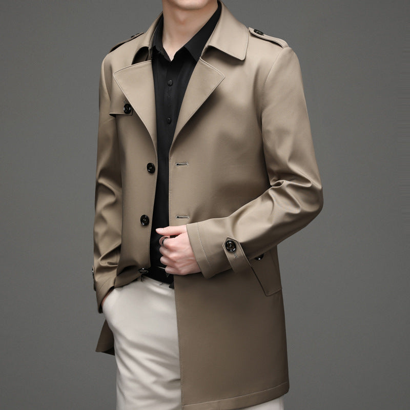 Casual Single-breasted High-end Plus Size Men's Jacket