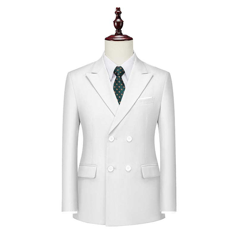 Men's Business Casual Double-breasted Suit Jacket