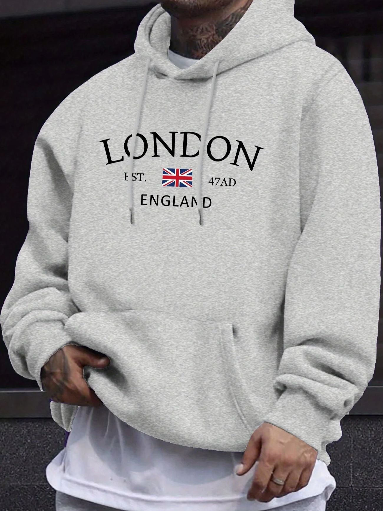 Fashion Personalized Printed Men's Casual Hoodie