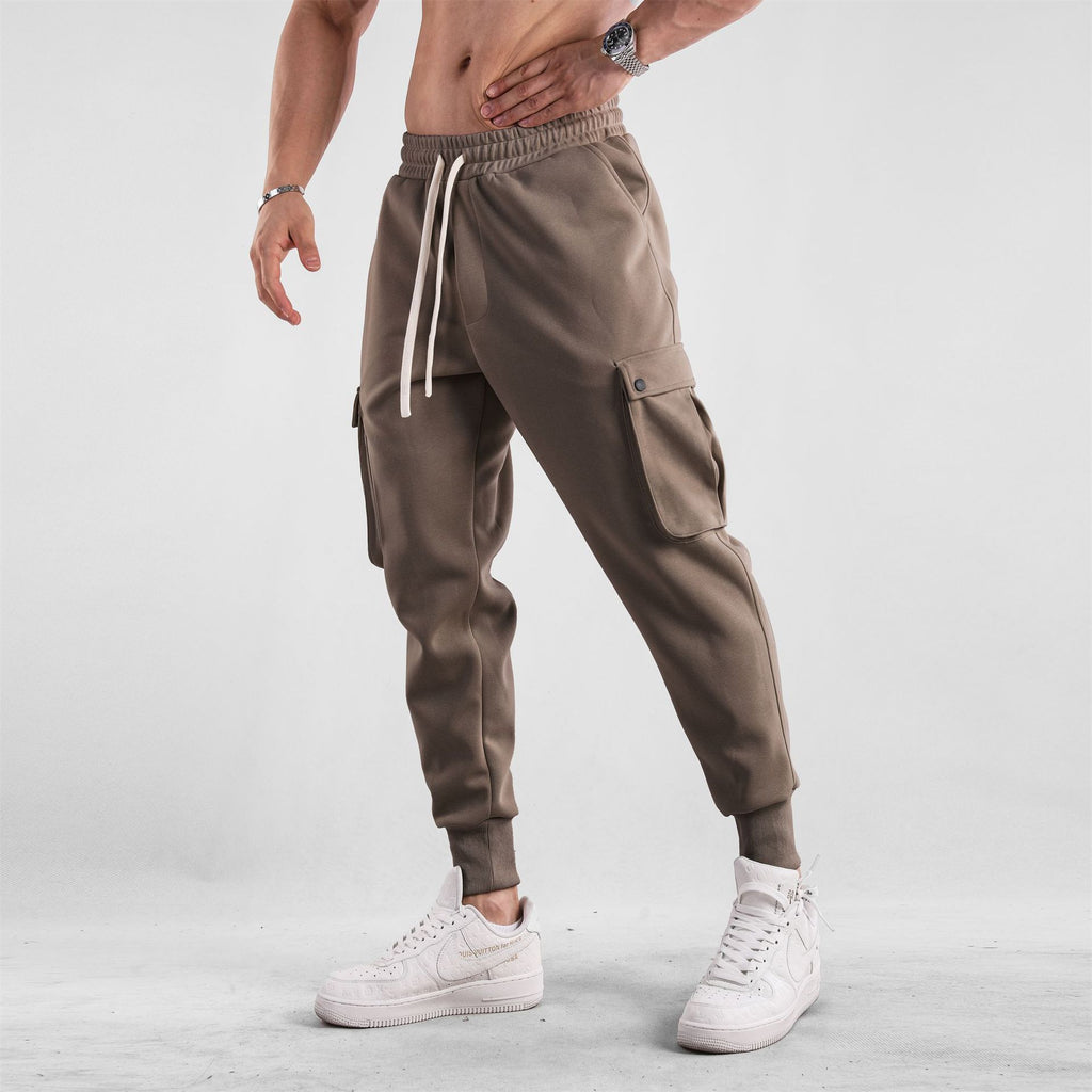 Men's Loose Close Up Ankle-tied American Trousers
