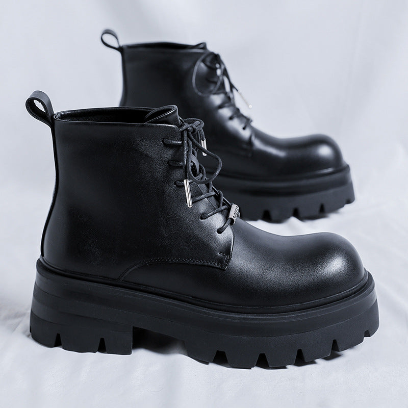 Black Working Wear Motorcycle Boots