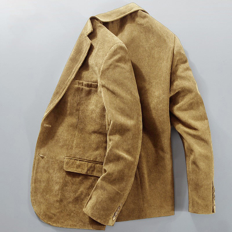 Corduroy Business Casual suit jacket men