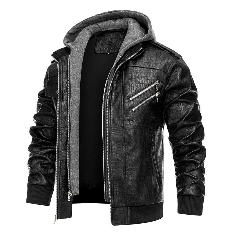 PU Leather Coat For Men