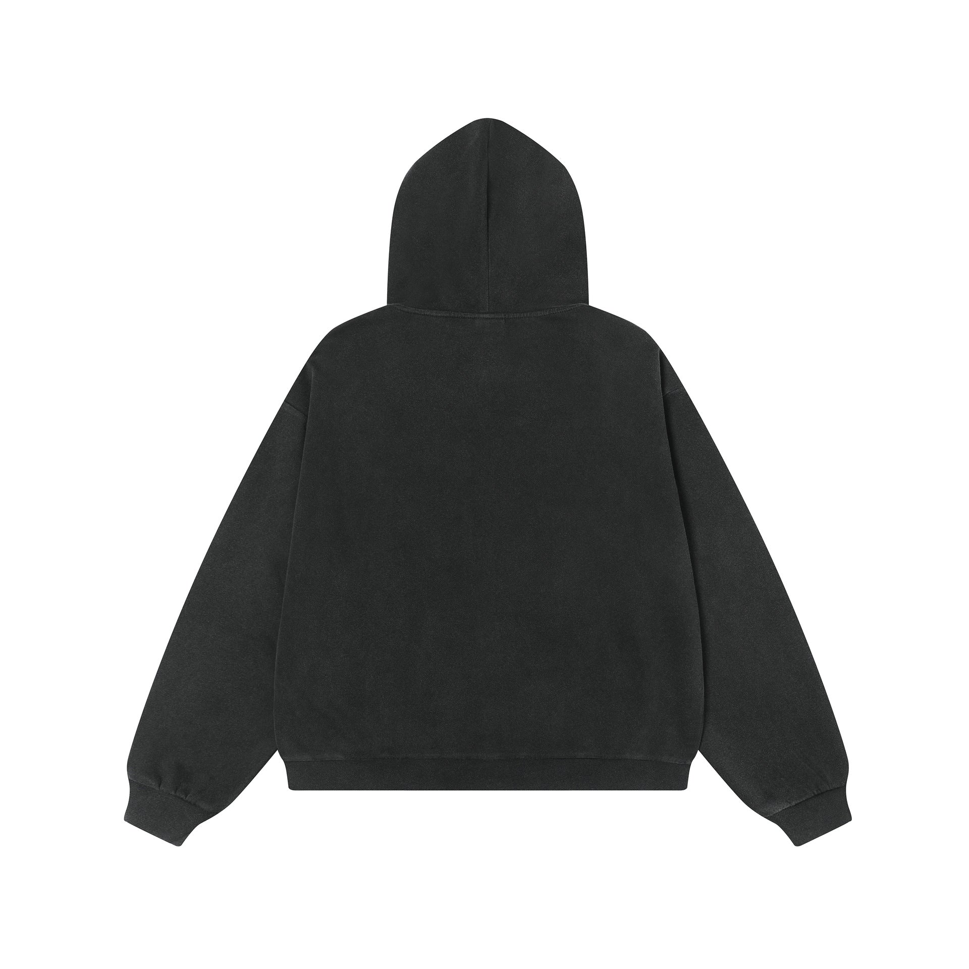 College Style Retro Washed Hoodie Coat Cardigan Zipper Sweater