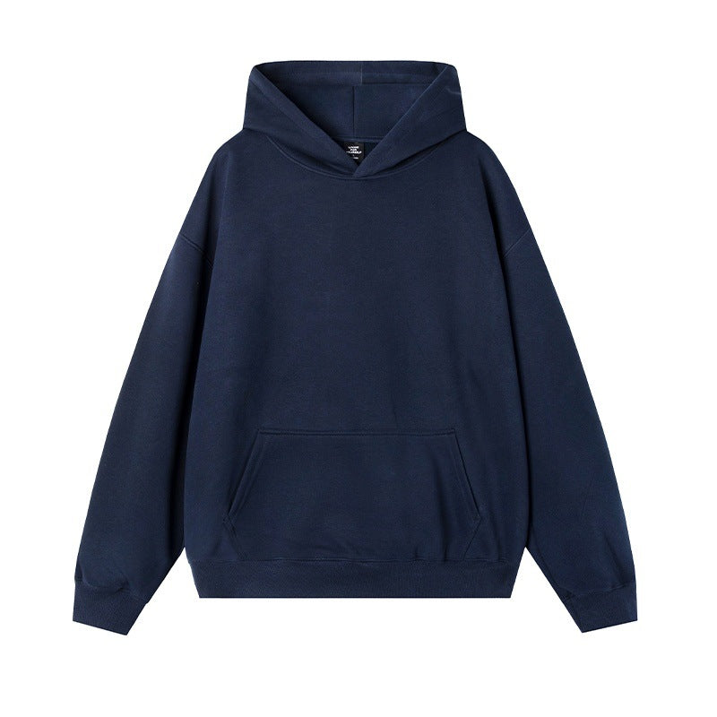 Thermal Head Cover Solid Color Hoodie Fleece-lined Thickened