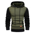 Men's Color Matching Color Contrast Stitching hoodie