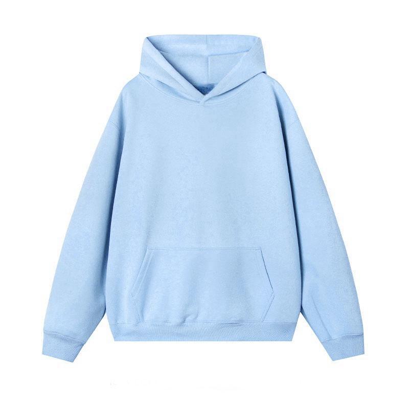 Thermal Head Cover Solid Color Hoodie Fleece-lined Thickened