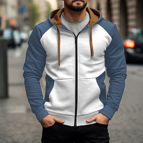 Casual Loose-fitting Hoodie Zipper Jacket