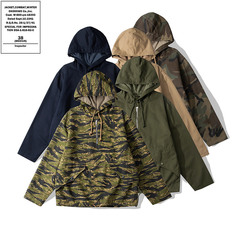 Hooded Camouflage Outdoor Parka hoodie
