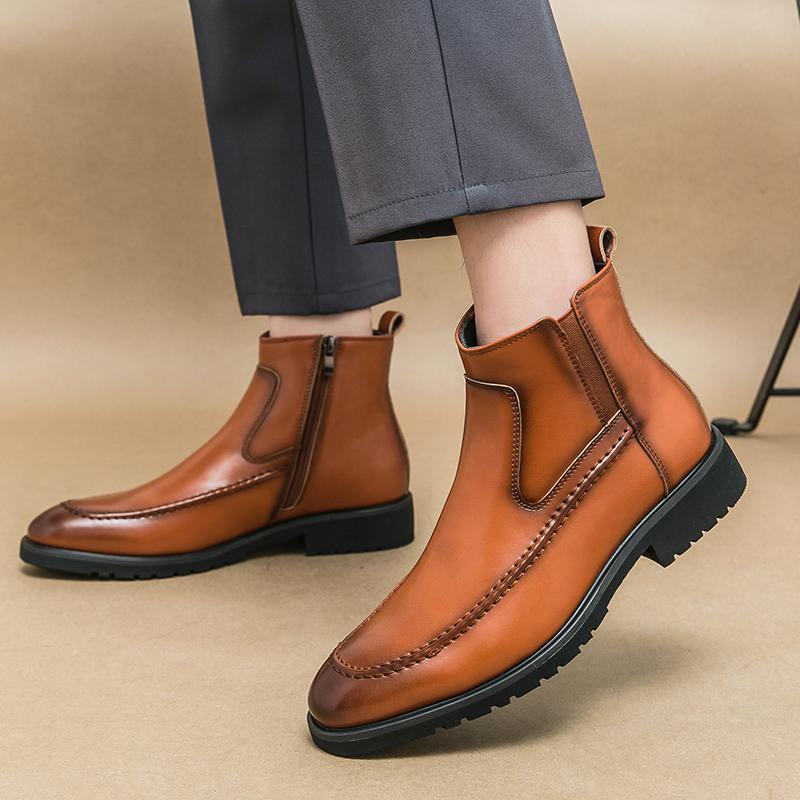 Martin Boots Men's High Top British Style Platform boots