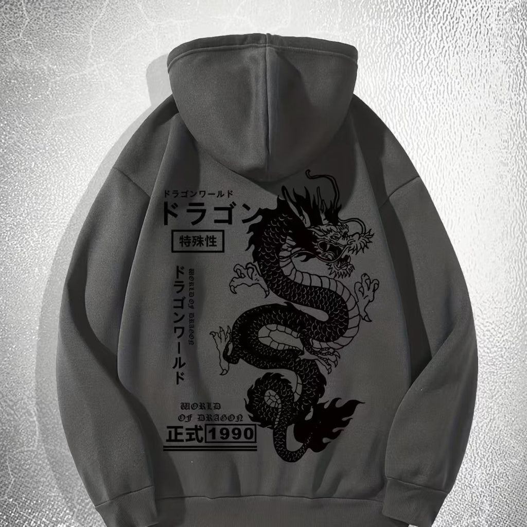 Printed Dark Style Hoodie