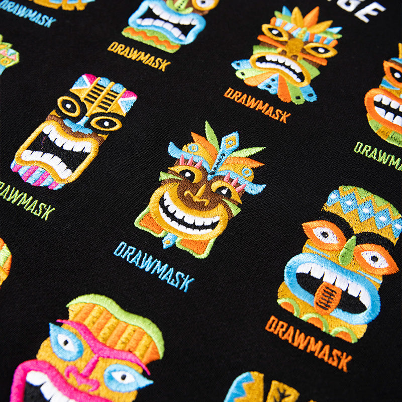 Men's Embroidered Pullover Hoodie