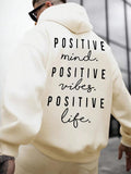 Fall Winter English Letter Print Hoodie
