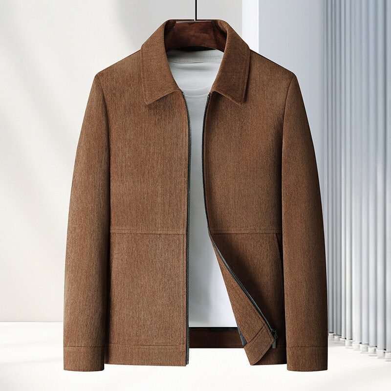 Men's Lapel Casual Middle-aged coat