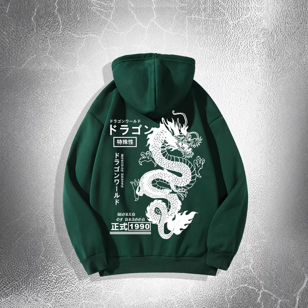 Printed Dark Style Hoodie