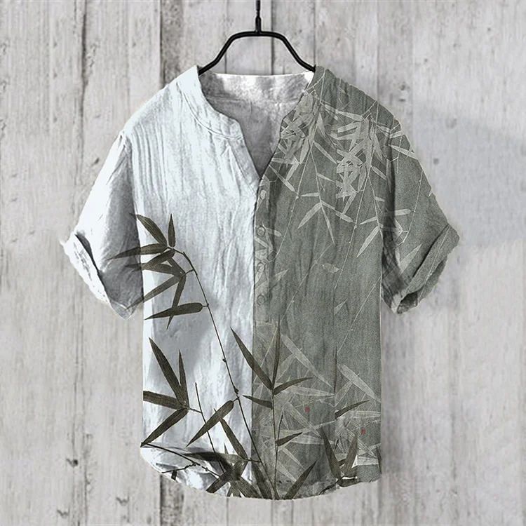 National Bamboo Printing Men's Shirt