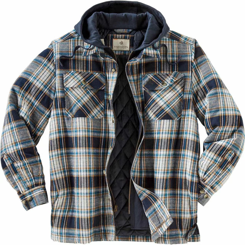 Plaid Printed Loose Jacket Men