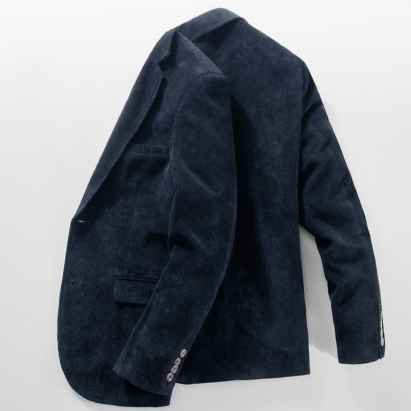 Corduroy Business Casual suit jacket men