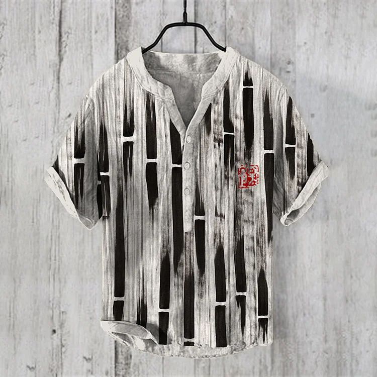 National Bamboo Printing Men's Shirt