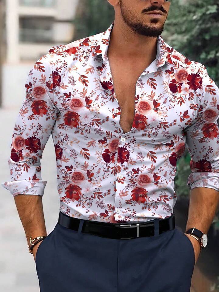 Men's Long-sleeved Shirt