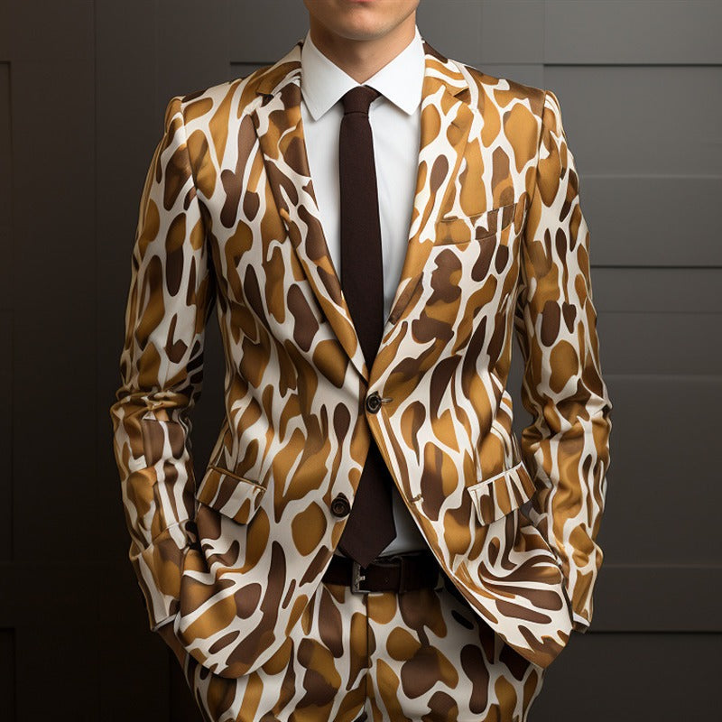 Men's 3D Digital Printing Suit Cos Party