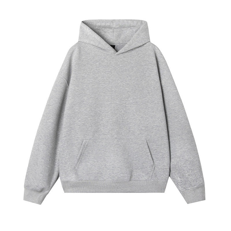 Thermal Head Cover Solid Color Hoodie Fleece-lined Thickened