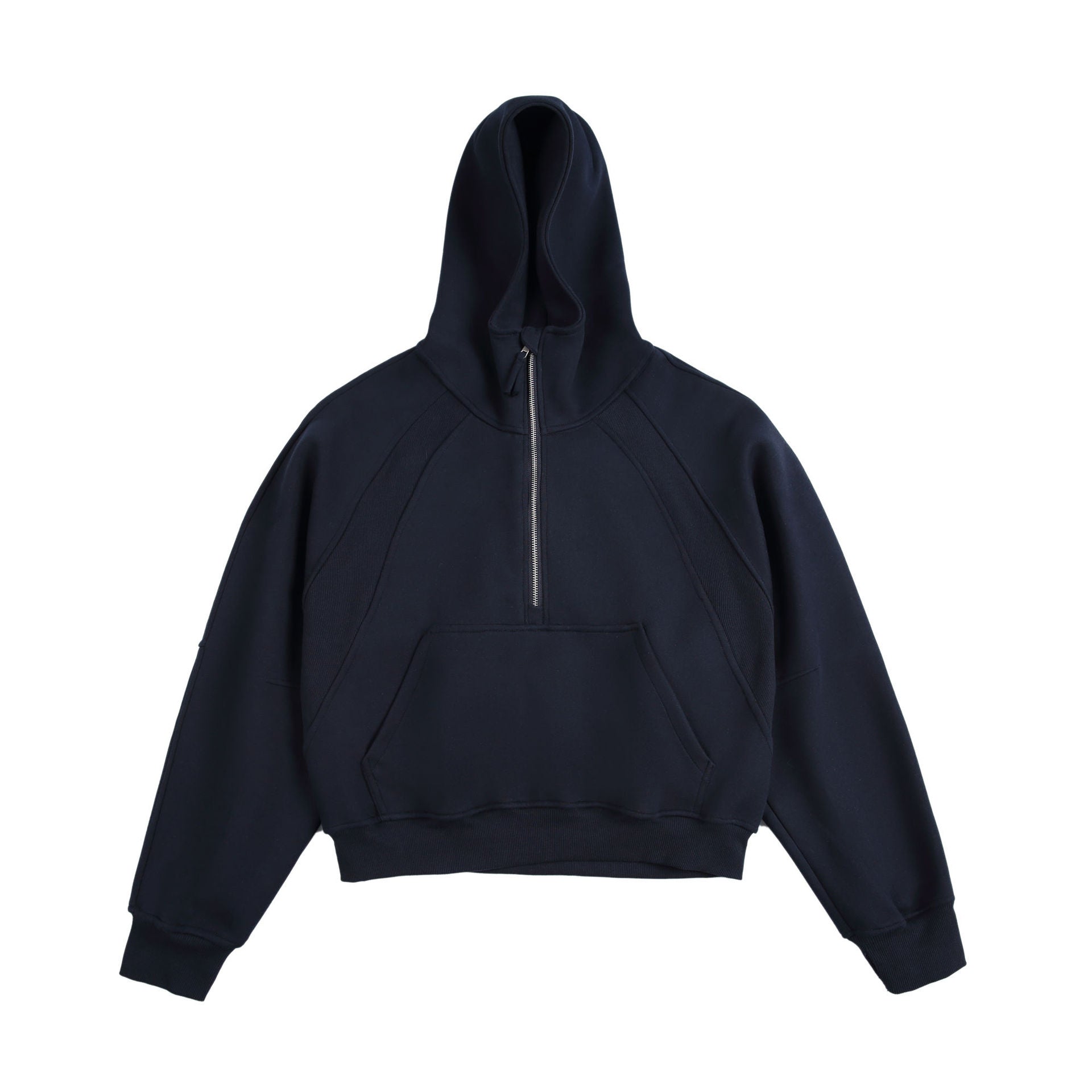 Hooded Pullover Half Zipper Loose Couple Sweater