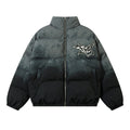 Gradient Cotton Embroidered Letter Bread jacket For Men
