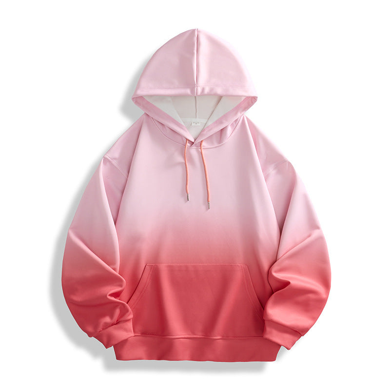Men's And Women's Long-sleeved gradient hoodie