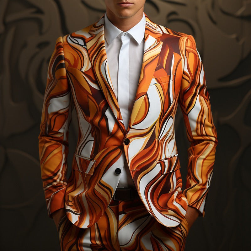 Men's 3D Digital Printing Suit Cos Party