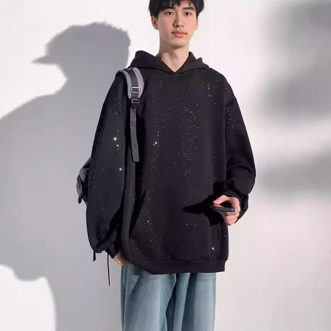 Loose Casual Starry Men's Hooded Sweater