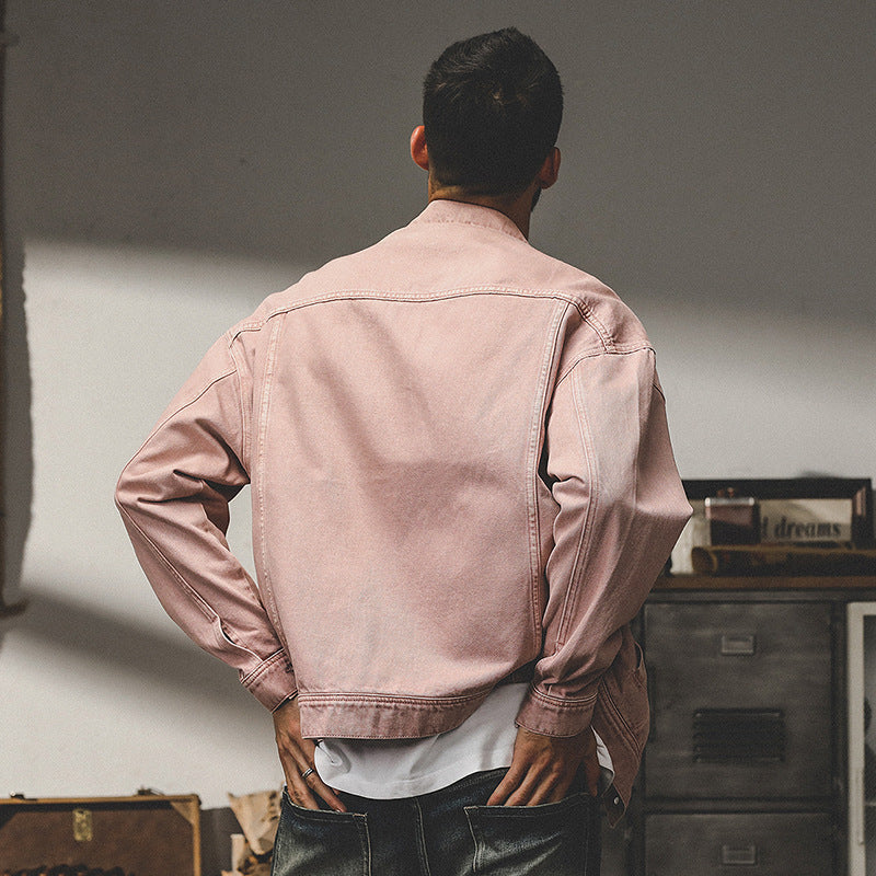 Classic Vintage Denim Jacket Men
