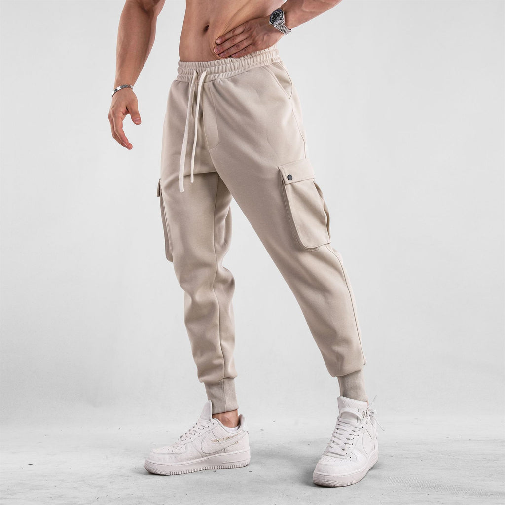 Men's Loose Close Up Ankle-tied American Trousers