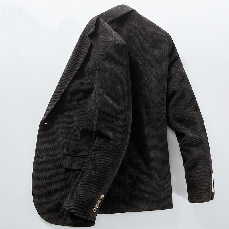 Corduroy Business Casual suit jacket men