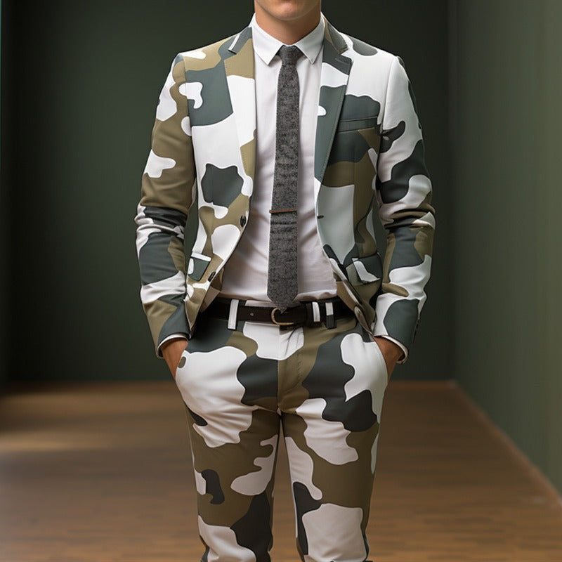 Men's 3D Digital Printing Suit Cos Party
