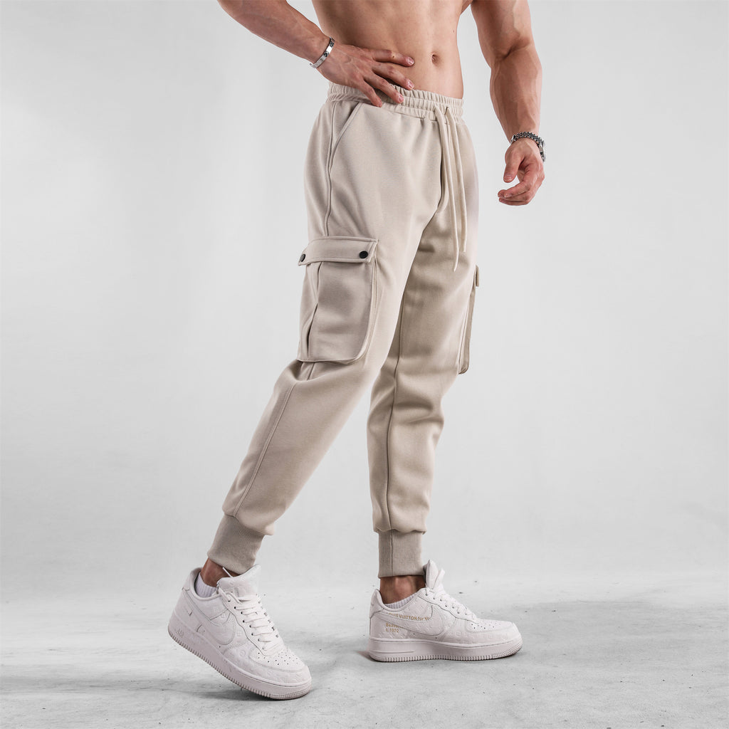 Men's Loose Close Up Ankle-tied American Trousers